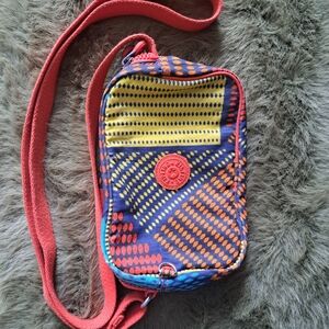 Kipling Multicolor Geometric Crossbody Bag